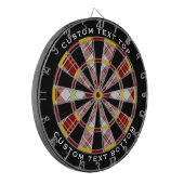 Clan MacPherson Rode Jurk Tartan Dart Board Dartbord (Voorkant Links)