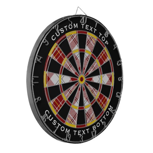 Clan MacPherson Rode Jurk Tartan Dart Board Dartbord (Voorkant Links)
