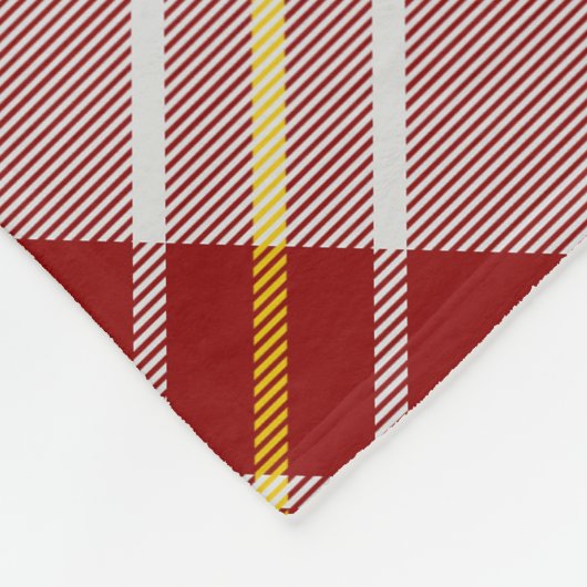 Clan MacPherson Rode Jurk Tartan Fleece Deken (Hoek)