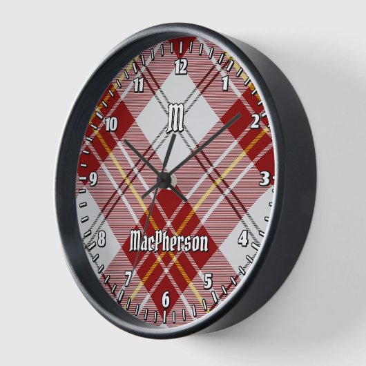 Clan MacPherson Rode jurk Tartan Grote klok (Hoek)