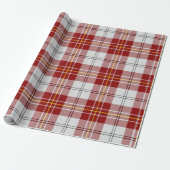Clan MacPherson Rode Jurk Tartan Inpakpapier (Uitgerold)