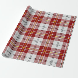 Clan MacPherson Rode Jurk Tartan Inpakpapier