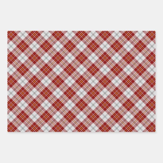 Clan MacPherson Rode Jurk Tartan Inpakpapier Vel (Voorkant 2)