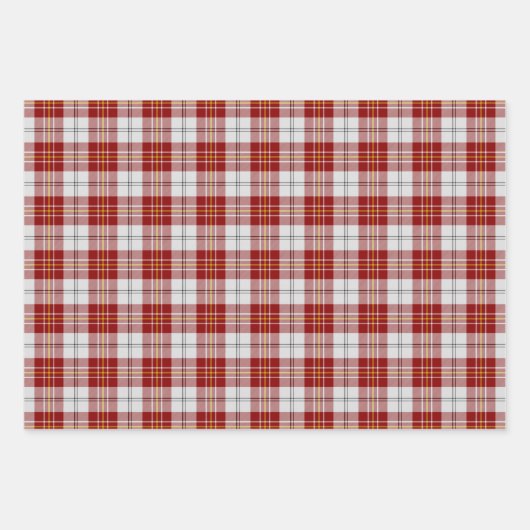 Clan MacPherson Rode Jurk Tartan Inpakpapier Vel (Voorkant)