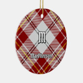 Clan MacPherson Rode Jurk Tartan Keramisch Ornamen Keramisch Ornament (Rechts)