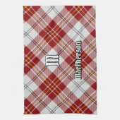 Clan MacPherson Rode Jurk Tartan Keukenhanddoek (Verticaal)