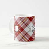 Clan MacPherson Rode Jurk Tartan Koffie Mok (Voorkant links)