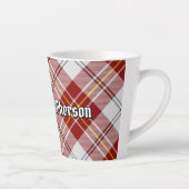 Clan MacPherson Rode Jurk Tartan Latte Mok (Rechts)