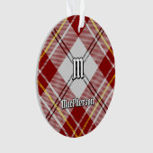 Clan MacPherson Rode Jurk Tartan Ornament (voorkant)