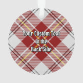 Clan MacPherson Rode Jurk Tartan Ornament (achterkant)