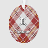 Clan MacPherson Rode Jurk Tartan Ornament (voorkant)