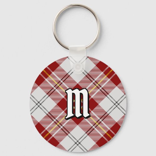 Clan MacPherson Rode Jurk Tartan Sleutelhanger (Voorkant)