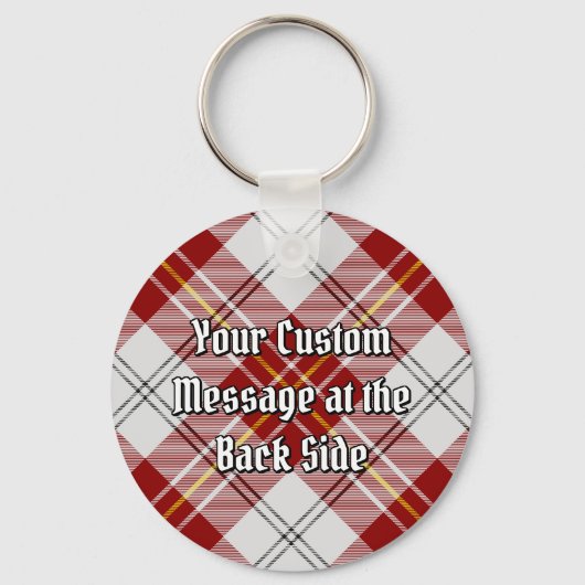 Clan MacPherson Rode Jurk Tartan Sleutelhanger (Achterkant)