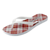 Clan MacPherson Rode Jurk Tartan Teenslippers (Schuin)