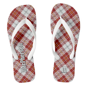 Clan MacPherson Rode Jurk Tartan Teenslippers