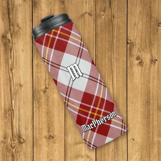Clan MacPherson Rode Jurk Tartan Thermische Tumble Thermosbeker