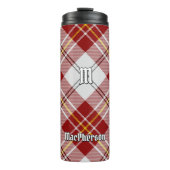 Clan MacPherson Rode Jurk Tartan Thermische Tumble Thermosbeker (Voorkant)