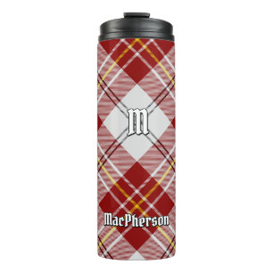 Clan MacPherson Rode Jurk Tartan Thermische Tumble Thermosbeker