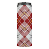 Clan MacPherson Rode Jurk Tartan Thermische Tumble Thermosbeker (Achterkant)
