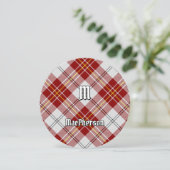 Clan MacPherson Rode jurk Tartan uitnodiging (Staand voorkant)