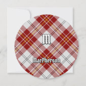 Clan MacPherson Rode jurk Tartan uitnodiging (Voorkant)