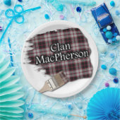 Clan MacPherson Scottish Tartan Paint Brush Papieren Bordje (Feest)