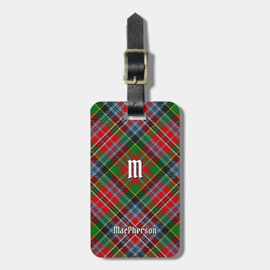 Clan MacPherson Tartan-Bagagelabel Bagagelabel (Voorkant verticaal)