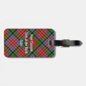 Clan MacPherson Tartan-Bagagelabel Bagagelabel (Achterkant horizontaal)