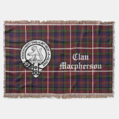 Clan Macpherson Tartan & Crest Deken (Voorkant)
