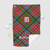 Clan MacPherson Tartan Golf Handdoek (Insitu)