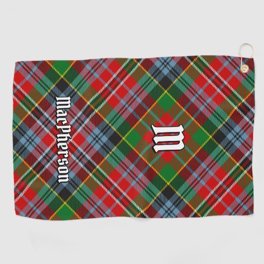 Clan MacPherson Tartan Golf Handdoek (Horizontaal)