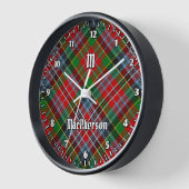Clan MacPherson Tartan grote klok (Hoek)