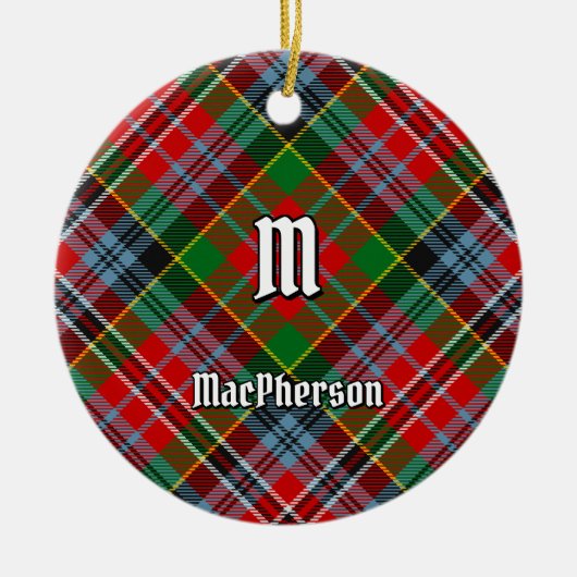 Clan MacPherson Tartan Keramisch Ornament (Voorkant)