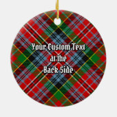 Clan MacPherson Tartan Keramisch Ornament (Achterkant)