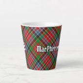 Clan MacPherson Tartan Latte Mok (Voorkant)