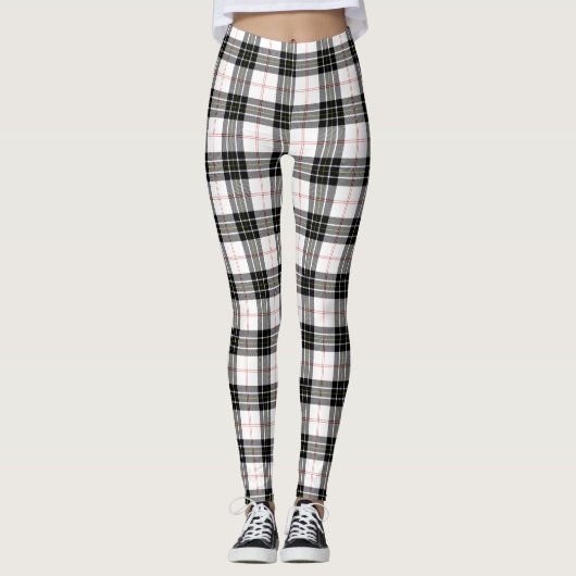 Clan Macpherson Tartan Leggings (Voorkant)