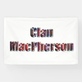 Clan MacPherson Tartan Logo, Spandoek (Horizontaal)