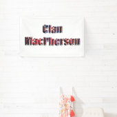 Clan MacPherson Tartan Logo, Spandoek (Insitu)