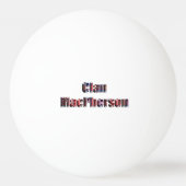 Clan Macpherson Tartan naam, Ping Pong Balls Pingpongbal (Voorkant)