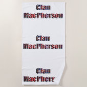 Clan Macpherson Tartan naam, strandlaken (Voorkant)