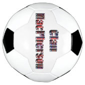 Clan Macpherson Tartan Naam, Voetbal (Gedraaid)