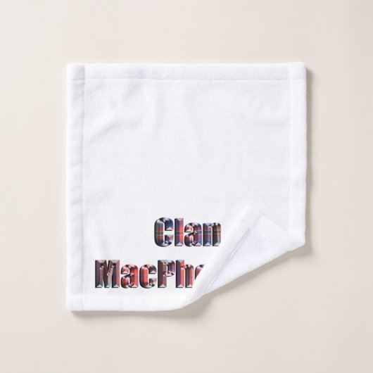 Clan MacPherson Tartan Naam, Wasdoek Washandje (Wasdoekje)