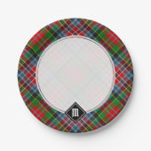 Clan MacPherson Tartan Papier Borden Papieren Bordje (Voorkant)