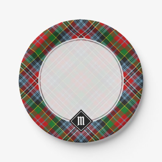 Clan MacPherson Tartan Papier Borden Papieren Bordje (Voorkant)
