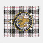 Clan MacPherson Tartan Schots geruit weefsel Fleece Deken (Voorkant (Horizontaal))
