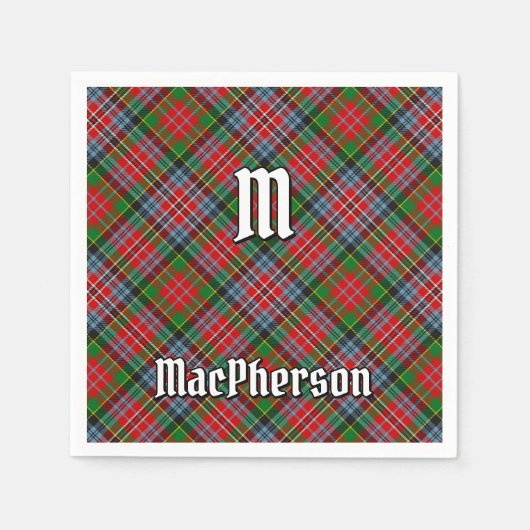 Clan MacPherson Tartan servetten (Voorkant)