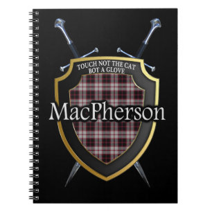 Clan MacPherson Tartan Shield & Swords Notitieboek