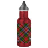 Clan MacPherson Tartan Stalen Waterfles (Links)