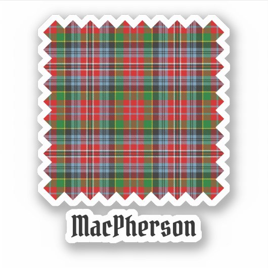 Clan MacPherson Tartan Sticker (Voorkant)