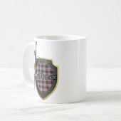 Clan MacPherson Tartan Sword & Shield Cup Mok (Voorkant links)